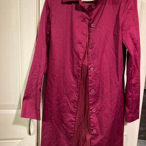 Espirit Magenta Trench Coat (size 5/6)